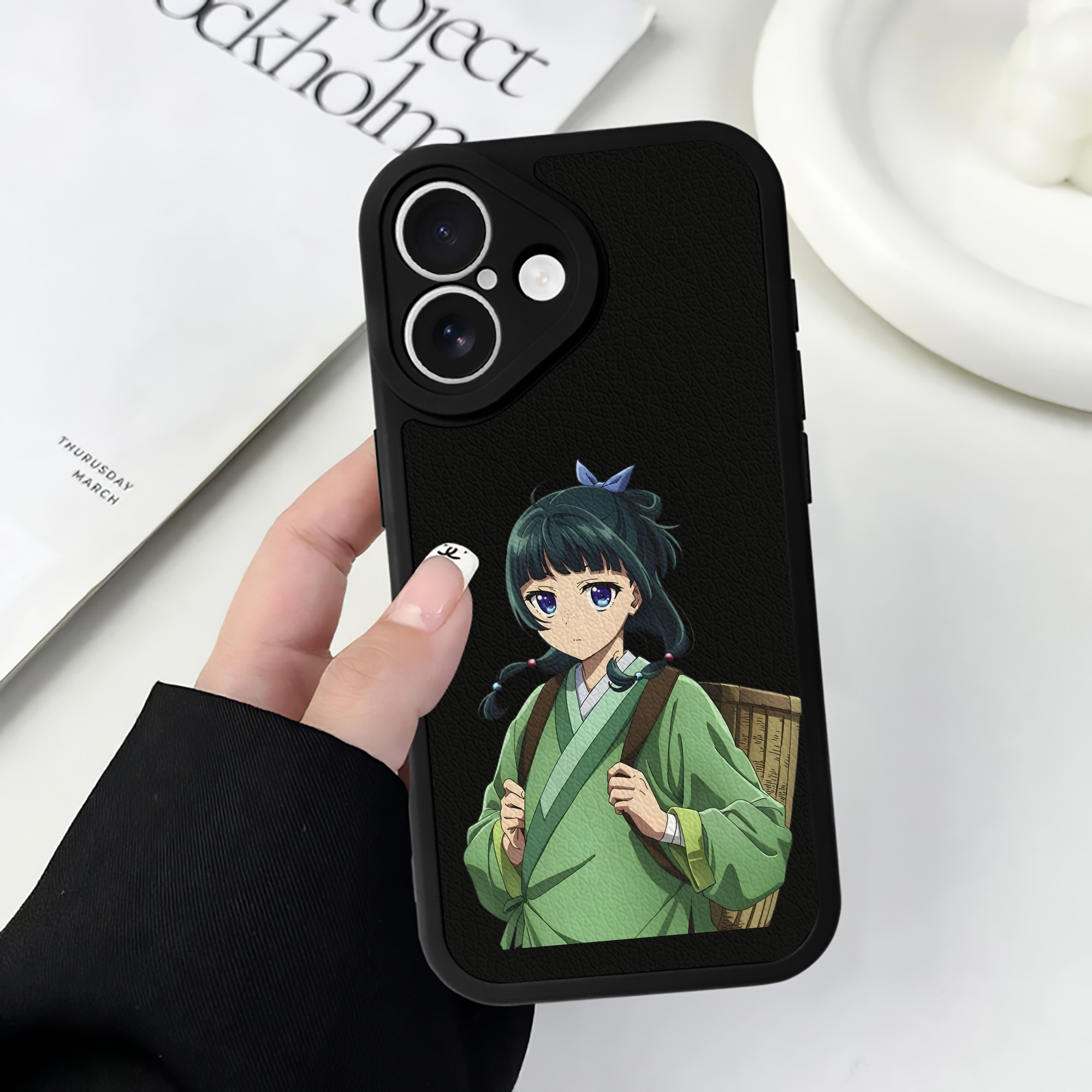 薬屋のひとりごと The Apothecary Diaries 【iPhone 16シリーズ対応】シリコンスマホケース（レザー調） 材質：シリコン